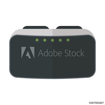 Isolated smart glasses vector design