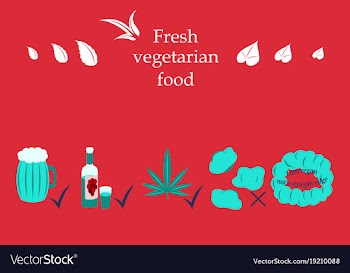 Isolated style logo set badge ingredient warning vector image