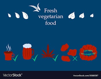 Isolated style logo set badge ingredient warning vector image