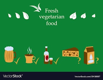 Isolated style logo set badge ingredient warning vector image