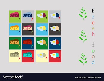 Isolated style logo set badge ingredient warning vector image
