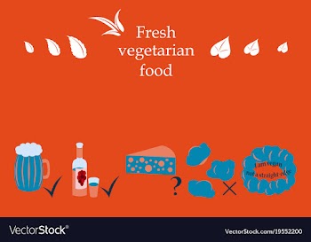 Isolated style logo set badge ingredient warning vector image