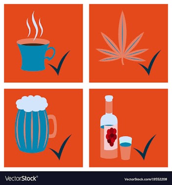 Isolated style logo set badge ingredient warning vector image