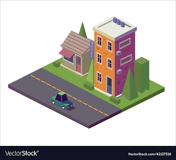 isometric house street