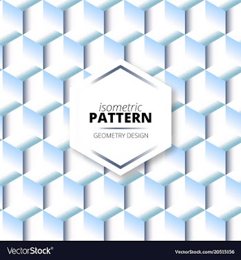 Isometric light degrade pattern design vector image
