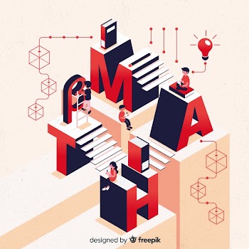 Isometric maths concept background Free Vector