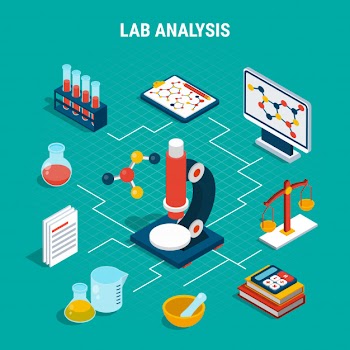 Isometric medical flowchart Free Vector