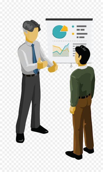 Isometric projection - Vector business people 
