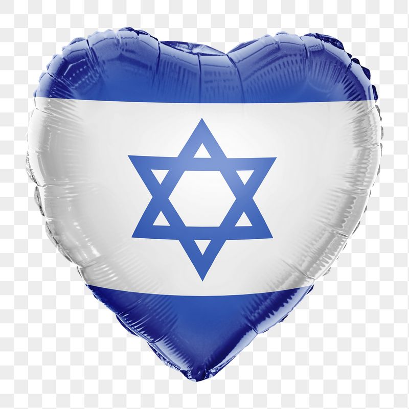 Israel flag png balloon on transparent | Free PNG - rawpixel