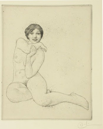 Istuva alaston nainen, 1911, Carl | Free Photo - rawpixel