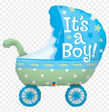 It's A Boy Baby Stroller Balloon - Balloon It's A Girl