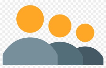 It's A Logo Of Queue Reduced To The Top Half Of Three - People Icon