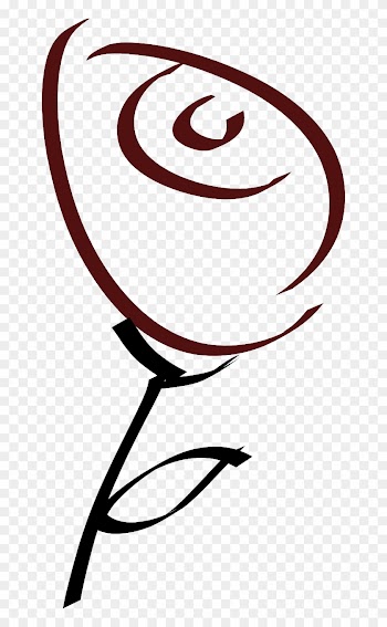 It Doesn't Get Much More Simple Than This Pretty Line - Roses Clip Art Simple