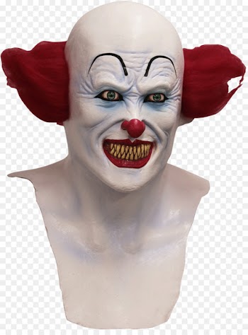 It Evil clown Halloween costume Mask - pennywise the clown 