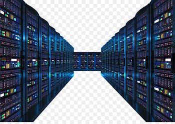 IT infrastructure Information technology Data center - Rows of lights on data center servers 