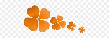 It Takes A Lot Of Effort, Preparation And Correct Timing - Orange Four Leaf Clover