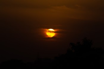 It was beautiful to see the visual effect sun and clouds can create, it giving illusion of sun spiraling it the clouds.