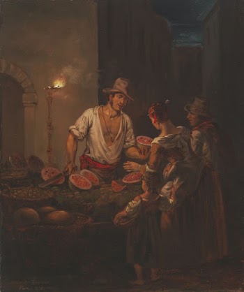 Italialainen vesimelonikauppias, 1820, by Alexander | Free Photo - rawpixel