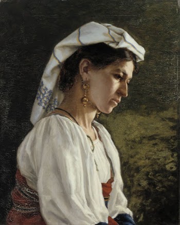 Italian model, half-length portrait, 1877 | Free Photo - rawpixel