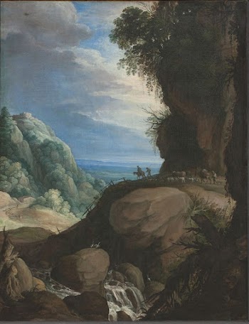 Italian Mountain Landscape with Shepherds | Free Photo - rawpixel