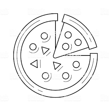 Italian Pizza Vector Line Icon Stock Illustration - Download Image ...