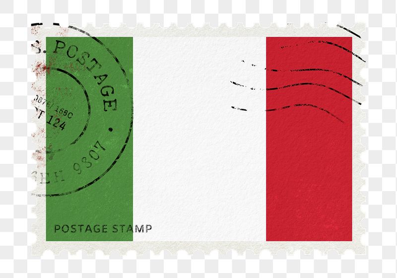 Italy flag png post stamp | Free PNG - rawpixel
