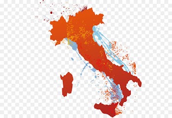 Italy Map Clip art - Creative Colorful Italy map 