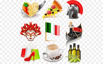 Italy Royalty-free Illustration - Countries with national flags icon vector material characteristics, 