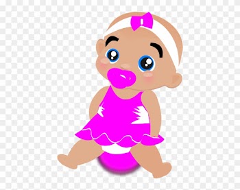 Its Baby Shower Clip Art - Baby Black Girl Clipart