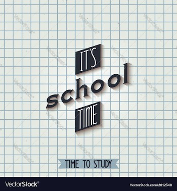 Its school time vector image