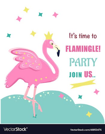 its time flamingle birthday party with flamingo