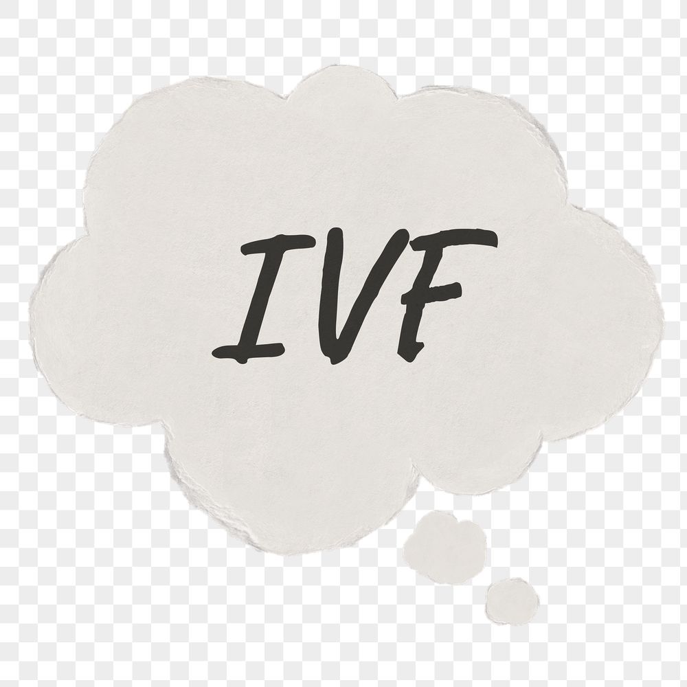 IVF png typography sticker, speech | Free PNG - rawpixel
