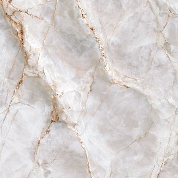 Ivory Marble Slab with Gray Veining and Gold Accents