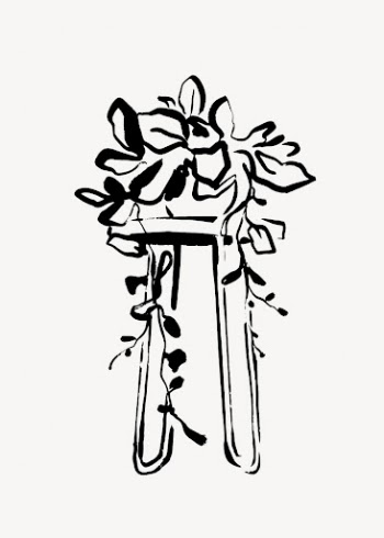 Ivy houseplant line art, Chinese | Free Photo - rawpixel