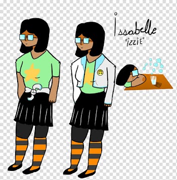 Izzie Ref Sheet transparent background PNG clipart