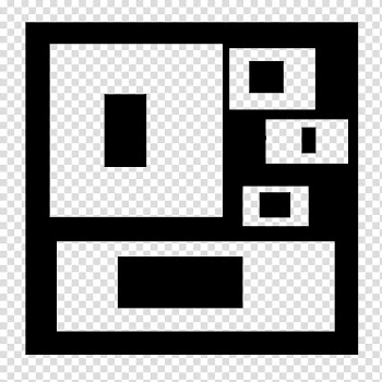 J Brush , black and blue collage frame icon art transparent background PNG clipart