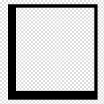 J Brush , black frame illustration transparent background PNG clipart