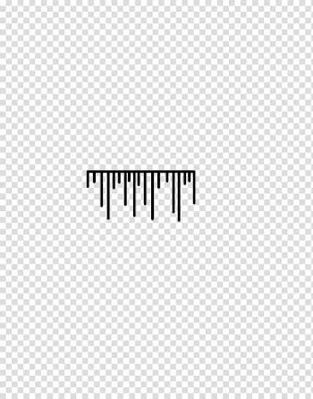 J Brush , black measuring lines art transparent background PNG clipart