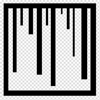 J Brush , rectangular black line illustration transparent background PNG clipart