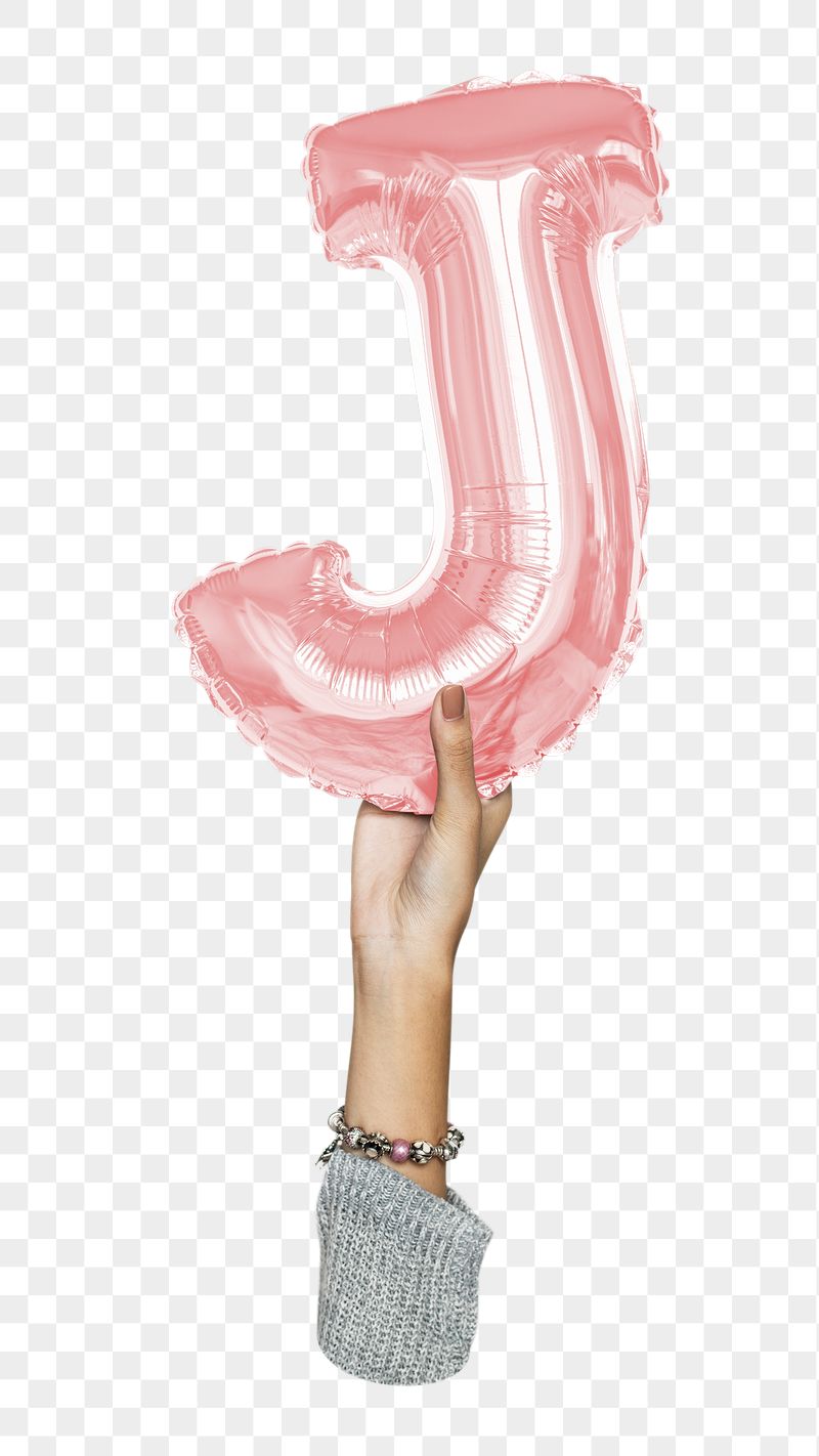 J letter balloon png sticker, | Free PNG - rawpixel