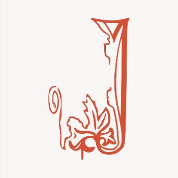 J letter  clipart, vintage | Free Vector - rawpixel