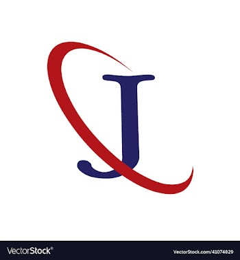 j letter logo template