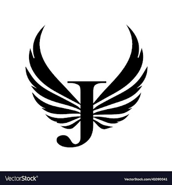 j letter logo template