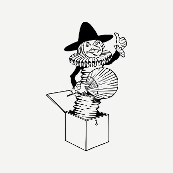 Jack in the Box collage | Free PSD Illustration - rawpixel