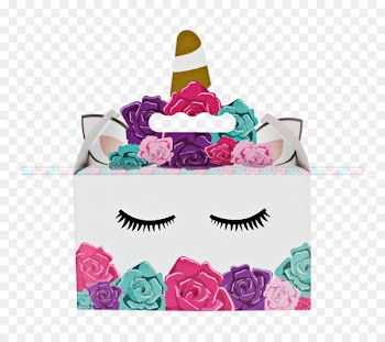 Jack-in-the-box Paper Unicorn Sweetness - box 