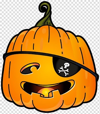 Jack-o'-lantern Calabaza Pumpkin , Halloween Pirate Pumpkin transparent background PNG clipart