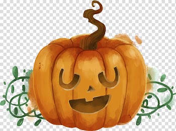 Jack-o'-lantern Calabaza Winter squash Gourd Pumpkin, Funny Halloween pumpkin head cartoon transparent background PNG clipart