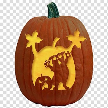 Jack-o'-lantern Cat Carving Pumpkin Stencil, Cat transparent background PNG clipart