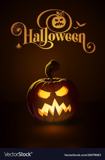  					Jack o Lantern Dark Angry Scary vector image														