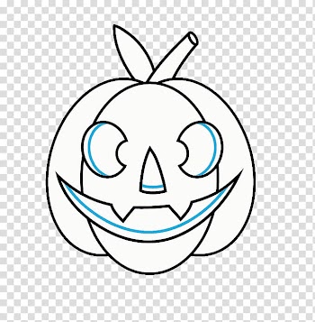 Jack-o'-lantern Drawing Paper How-to, both eyes transparent background PNG clipart
